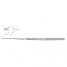 Wound Retractor 4 Blung Prongs - Large Curve Stainless Steel, 16.5 cm - 6 1/2" Width 14 mm